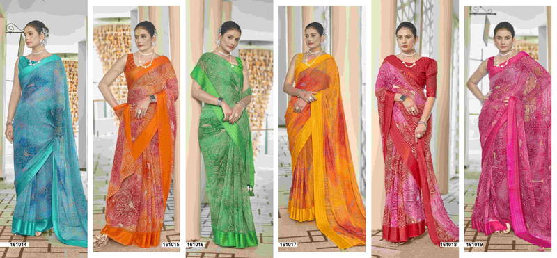 Anvika Vol 3 By Vallabhi Georgette Printed Daily Wear Sarees Wholesale Shop In Surat